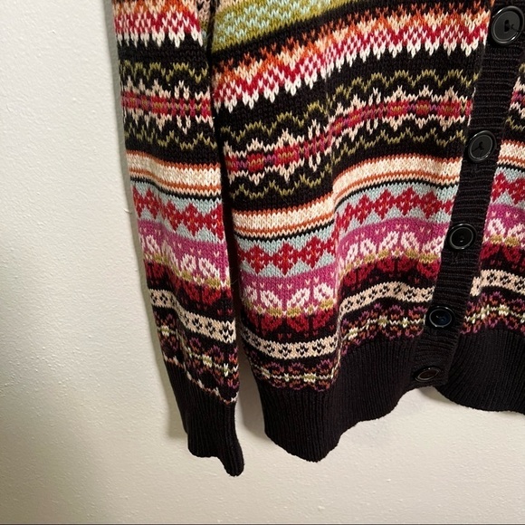 Vintage Tiara International Cardigan Sweater Fair Isle - Picture 6 of 10